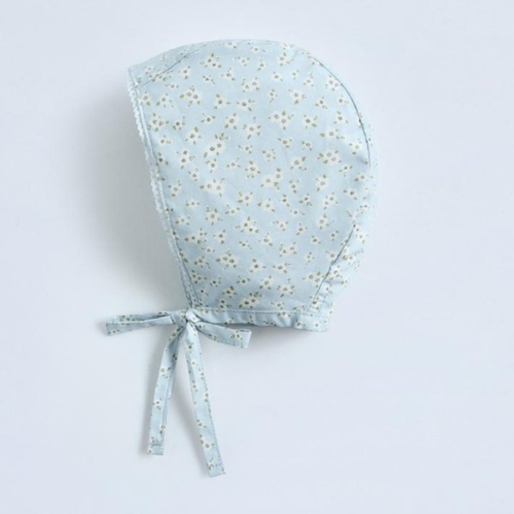 Zara floral poplin baby bonnet